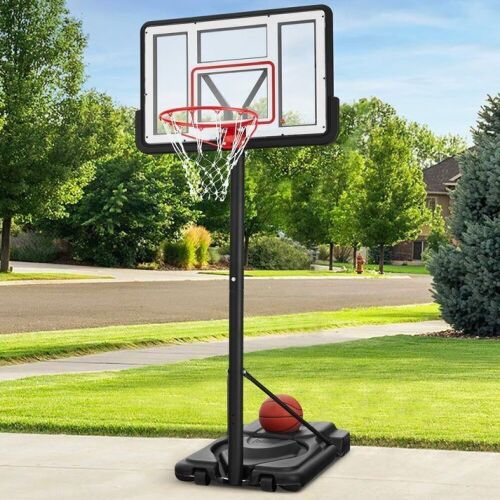 Adjustable Regulation-Size Basketball Hoop w/ Fillable Base, 2 Wheels - Lot 97