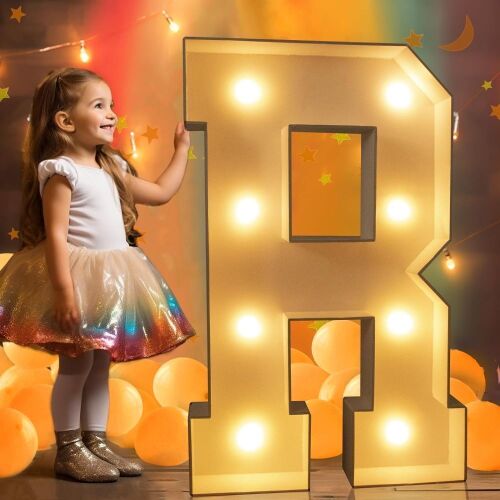 Lot of (4) 3FT Marquee Light Up Letter "R"  - Lot 138