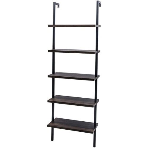  5-Shelf Wall Mounted Ladder Book Shelf - Lot 151