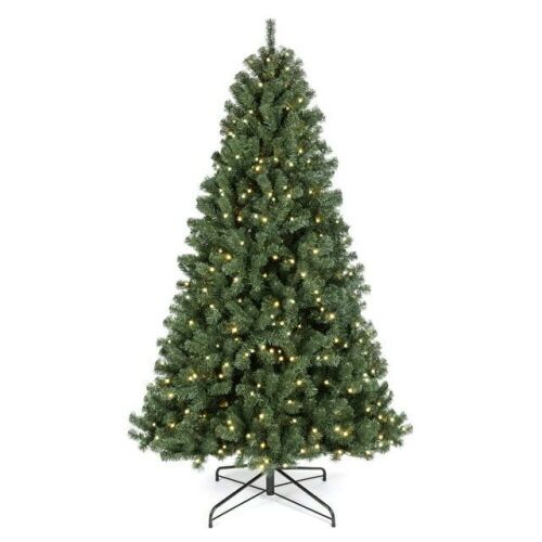 9ft Pre-Lit Instant No Fluff Artificial Spruce Christmas Tree  - Lot 188