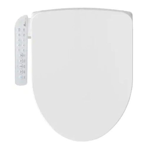 Bio Bidet HD-7000 Electric Bidet Seat for Elongated Toilets in White with Fusion Heating Technology  - Lot 332
