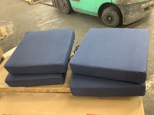 Lot of (4) 24" x 24" Outdoor Chair Cushions  - Lot 365