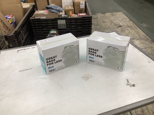 Lot of (2) Plasticplace 21 Gal White Trash Bags Compatible with Simplehuman Code X 26 in. x 34.75 in. - Lot 372