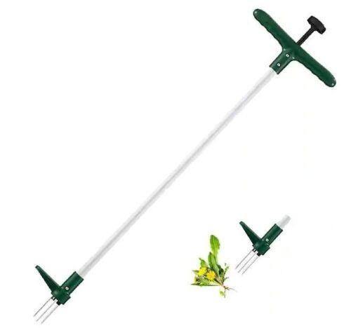 WaLensee 39 in. Manual Stand Up Weeder Remover 3 Claws - Lot 481