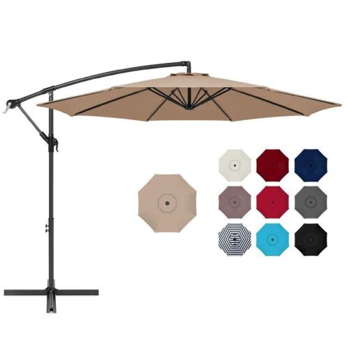 Offset Hanging Patio Umbrella - 10ft - Lot 509