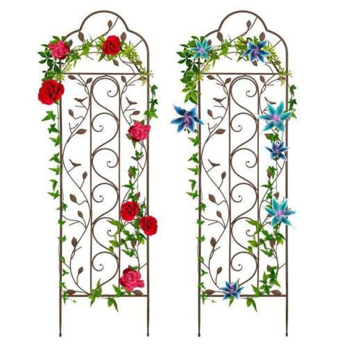 Set of 2 Iron Arched Garden Trellis - Lot 653