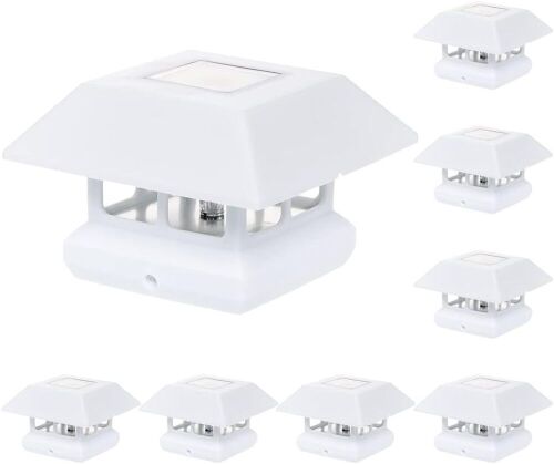 GreenLighting Veranda Solar Post Cap Lights Fits 4x4 Nominal Wood, 8 Pack  - Lot 720