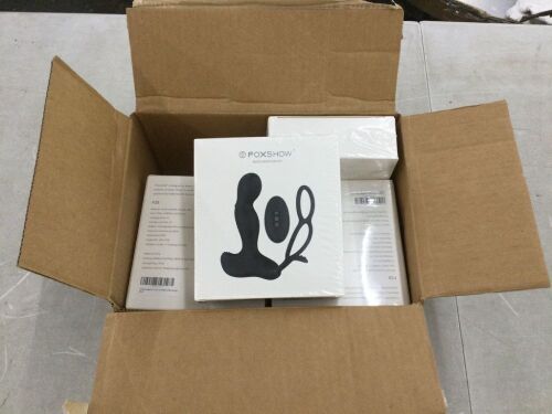 Lot of (6) Foxshow Prostate Massager with Remote Control  - Lot 493