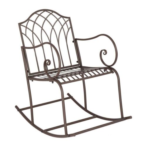  Outdoor Wrought Iron Rocking Chair - Lot 486
