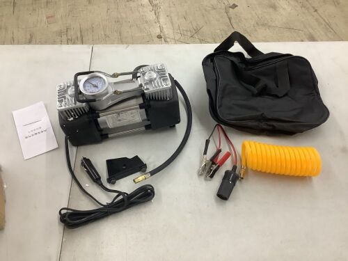 Portable 2 Cylinder Air Compressor - Broken Foot  - Lot 696