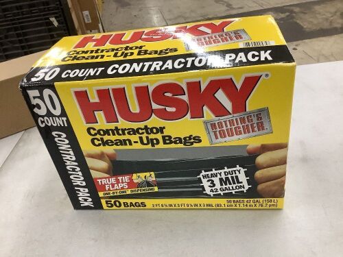 Husky 42 Gal. Contractor Bags, 50 ct  - Lot 144