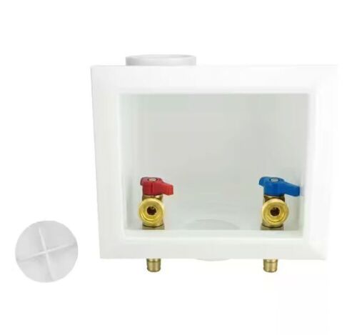 Apollo 1/2 in. Brass PEX-A Barb x 3/4 in. Male Hose Thread Washing Machine Outlet Box - Lot 444