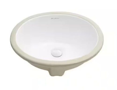 Swiss Madison Monaco 16.5 in. Oval Under-Mount Bathroom Sink in White - Lot 674