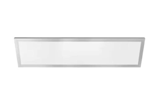 EDGELIT 1 in. H X 12 in. W X 47.3 in. L Nickel White LED Flat Panel Flush Mount Light Fixture  - Lot 510