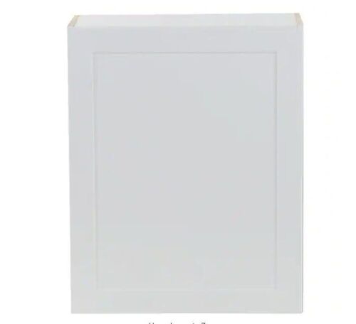 Hampton Bay Cambridge White Shaker Assembled Wall Kitchen Cabinet, 24 in. W x 12.5 in. D x 30 in. H - Lot 211