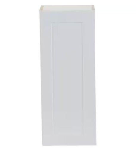 Hampton Bay Cambridge White Shaker Assembled Wall Kitchen Cabinet with 1 Soft Close Door, 12 in. W x 12.5 in. D x 30 in. H & (2) Cambridge White Shaker Assembled Wall Kitchen Cabinet with 2 Soft Close Doors, 30 in. W x 12.5 in. D x 12 in. H - Lot 202
