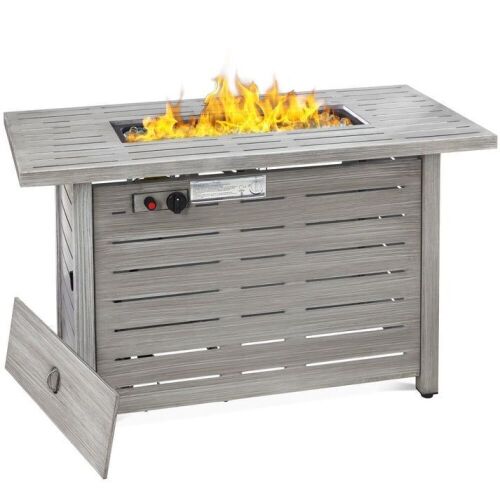 50,000 BTU Steel Propane Gas Fire Pit w/ Auto Ignition - 42in - Lot 17