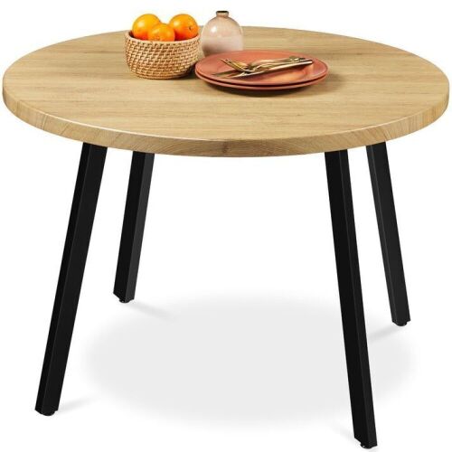 Mid-Century Modern Round Dining Table w/ Adjustable Feet - 35.5in - Lot 271
