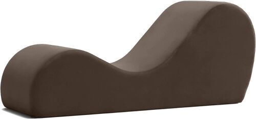Yoga Chaise Lounge Chair, Brown  - Lot 100A