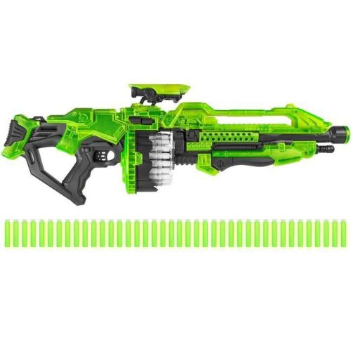 Electric Foam Dart Alien Blaster Toy w/ 40 Glow-in-the-Dark Darts  - Lot 100D
