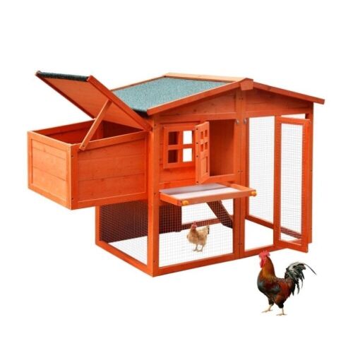 Wooden Chicken Coop for 4 Chickens with Removalbe Tray  - Lot 70
