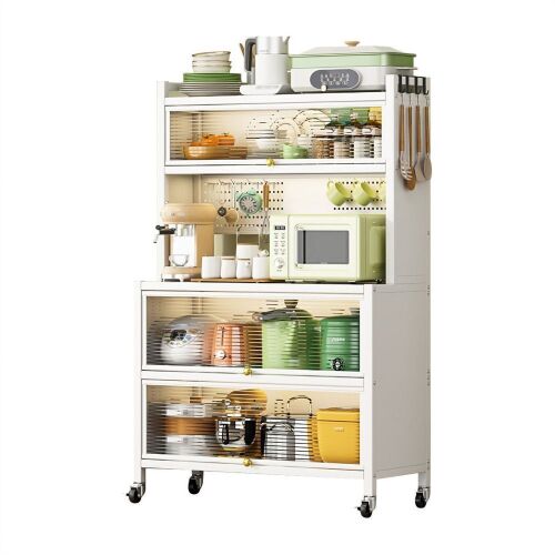 5 Tier Kitchen Bakers Rack with Flip Door - Lot 72
