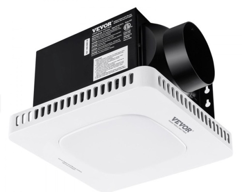 VEVOR Bathroom Exhaust Fan, 80 CFM High-Efficiency Ventilation, 1.5sones Low Noise Operation All-Copper Motor, Energy-Saving  - Lot 81