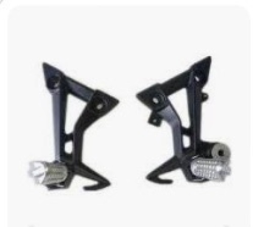 Left + Right Motorcycle Bikes Rear Foot Pegs Rest Pedal Pads Bracket Footrest - Lot 302