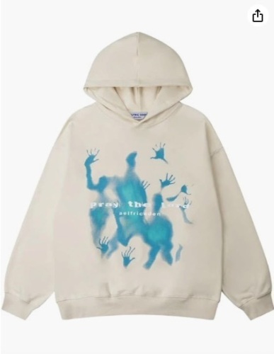 Aelfric Eden Mens Graphic Oversized Hoodie Print size small - Lot 310