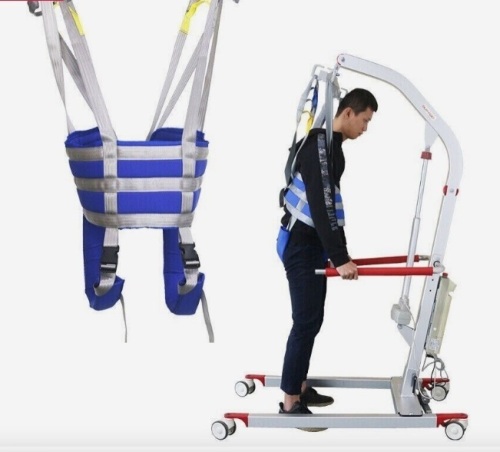 Full Body Lift Sling Hover Patient Walking Standing Aid Adjustable Waist Range - Lot 311