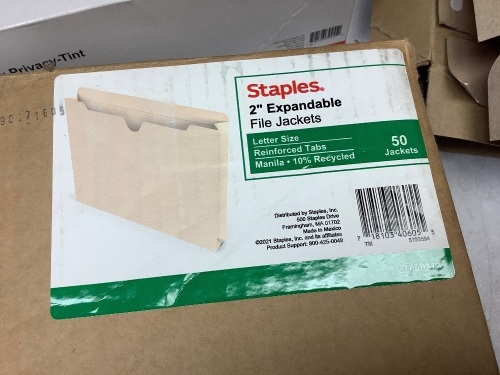 Box of 50 2" expandable file jackets - Lot 203