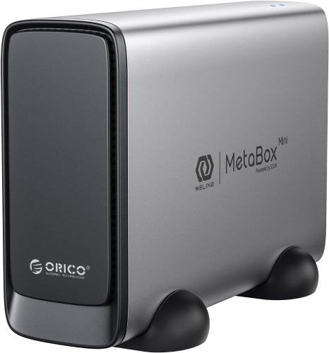 ORICO MetaBox Mini NAS Storage, Personal Media Center - 3.5inch HDD Networkable Enclosure with APP-Connected, Samba and DLNA Protocols, Private Cloud (Diskless) - CD3520  - Lot 227