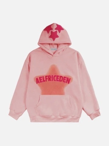 Aelfric Eden Vintage Embroidery Star HoodieMedium - Lot 243