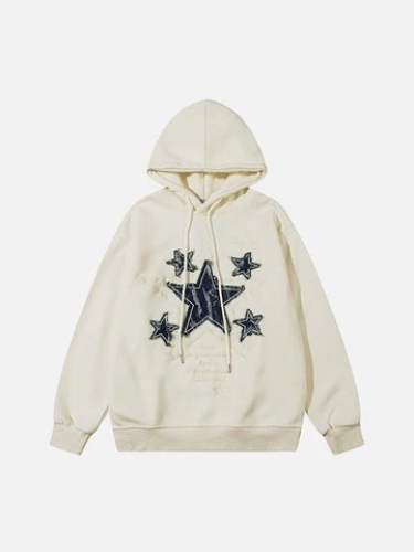 Aelfric Eden Applique Embroidery Star Hoodie M  - Lot 276