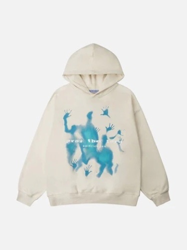 Aelfric Eden Abstraction Shadow Print Hoodie L  - Lot 279