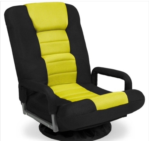 Gaming Floor Chair w/ 360-Degree Swivel, Armrest, Adjustable Backrest - Lot 129