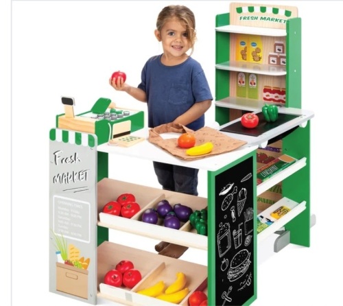 Kids Pretend Play Grocery Store Supermarket Toy Set w/ Accessories - Lot 344