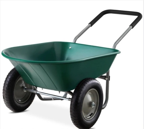 Dual-Wheel Wheelbarrow Garden Cart - Lot 356