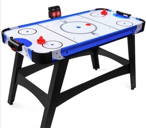 Air Hockey Table w/ 2 Pucks, 2 Paddles, LED Score Board - 58in - Lot 150a