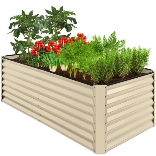 Outdoor Metal Raised Garden Bed for Vegetables, Flowers, Herbs - 6x3x2ft - Lot 443