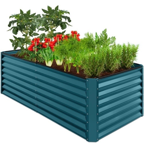 Outdoor Metal Raised Garden Bed for Vegetables, Flowers, Herbs - 6x3x2ft - Lot 498