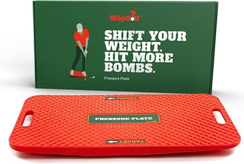 WhyGolf Pressure Plate For Improved Golf Game | Weight Shift Balance Board | Golf Teaching & Training Aid for Club Practice Equipment - Lot 111