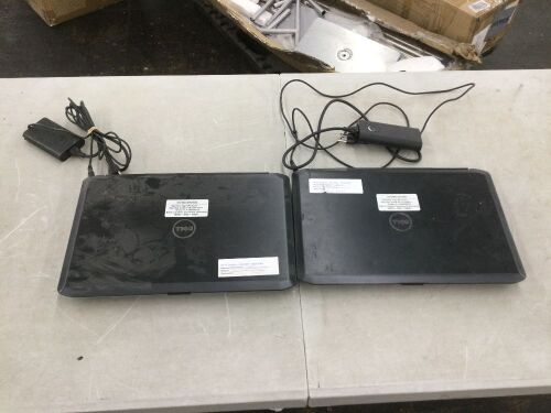 Lot of (2) Dell Laptops w/ Power Cords  - Lot 58
