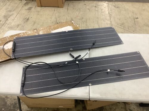 800 Watt Solar Panel Kit, with 40A Charge Controller 2 × 400 Watt Flexible Monocrystalline Solar Panel for 12-24V Battery Charging - Lot 146