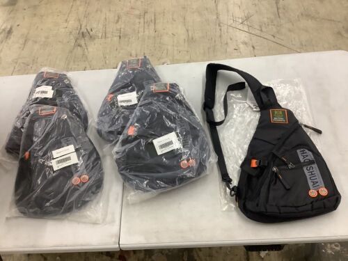 Lot of (5) Crossbody Sling Hiking Backpack  - Lot 165