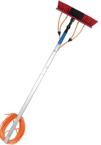 26 Feet Reach Solar Panel Cleaning Brush & Water Fed Pole Kit - Lot 376