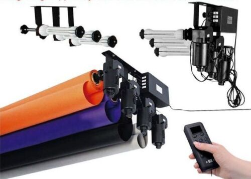 Electric Wall Mount Motorized Background Support with Wireless Remote - Lot 249