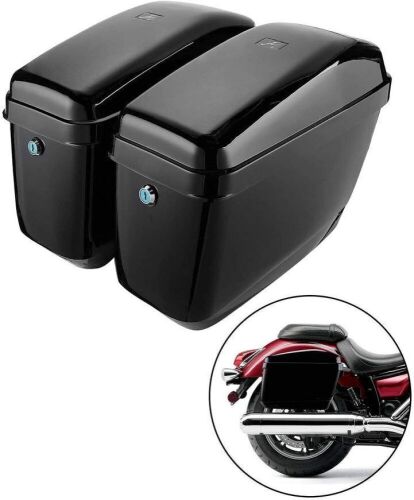 KemiMoto Hard Saddlebags for Dyna V-Rod Vstar 650 VTX 1100 1300 - Lot 280