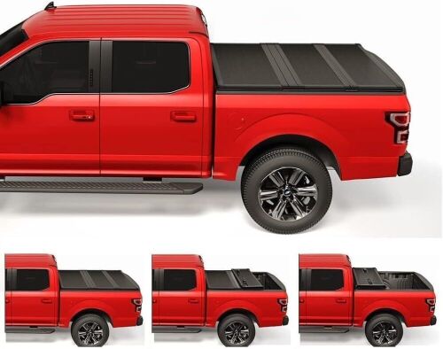 CARMOCAR Hard Tri-Fold Truck Bed Tonneau Cover for 2014-2022 Chevy Silverado/GMC Sierra 6.5' (Not for CarbonPro Bed） - Lot 95