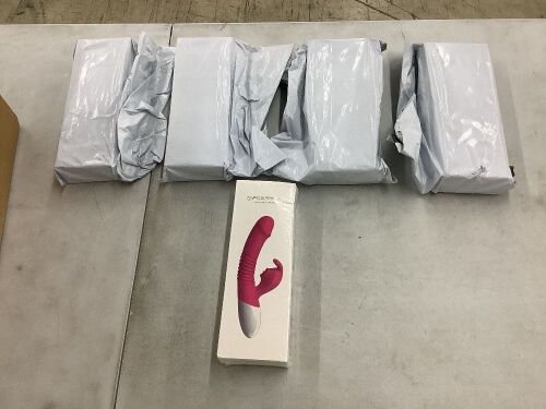 Lot of (5) Foxshow Silicone Vibrator  - Lot 619